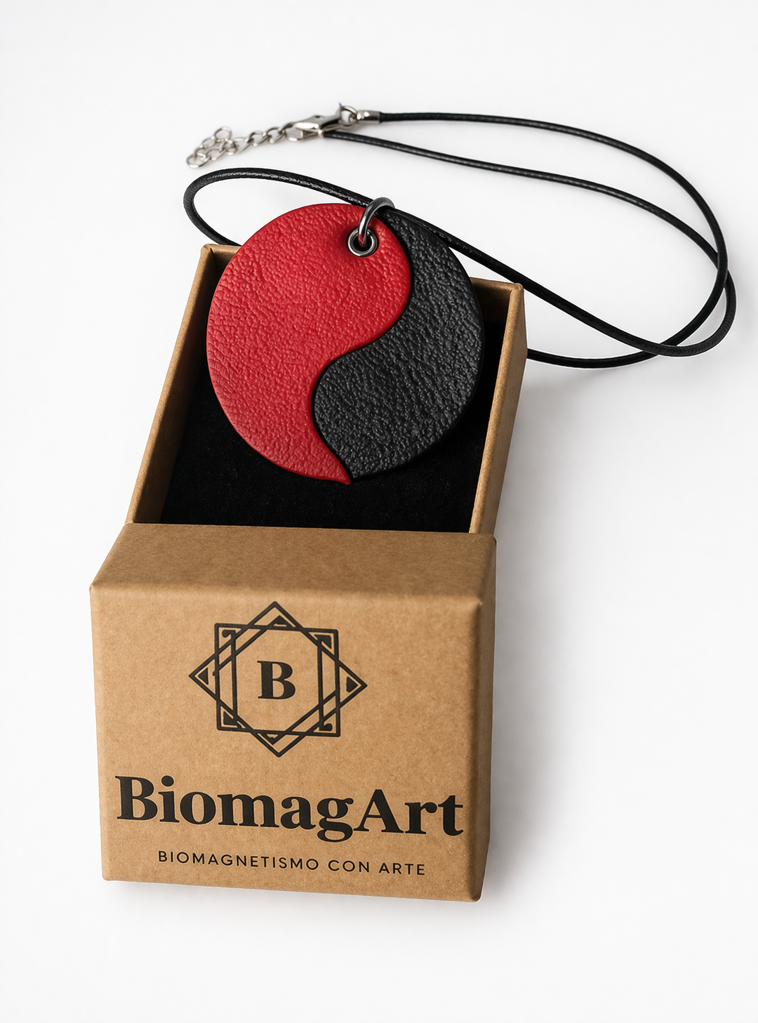 Colgante de Magnetoterapia Yin Yang con Imanes de Neodimio - BiomagArt - Hecho a Mano en España - Regalo Original