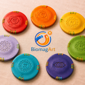 Kit 7 Chakras BiomagArt con 7 imanes artesanales inspirados en los chakras